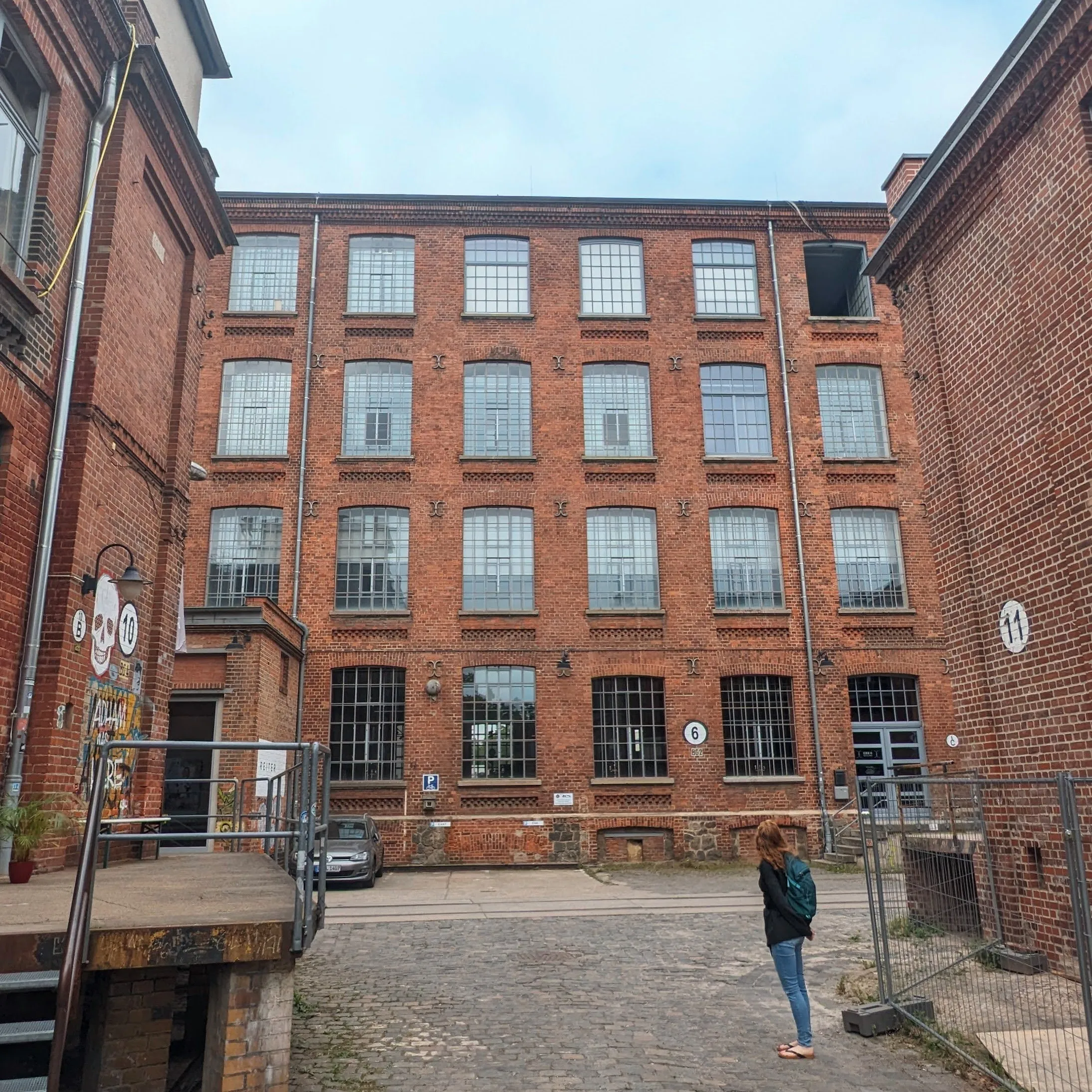 Innenhof der Baumwollspinnerei