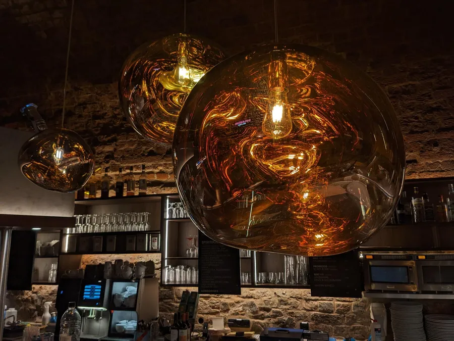 Lampe in der Leipziger Moritzbastei