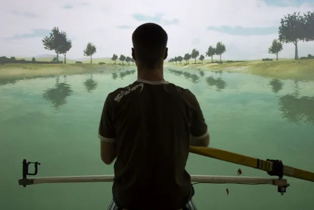Rudersimulator an der ETH Zürich