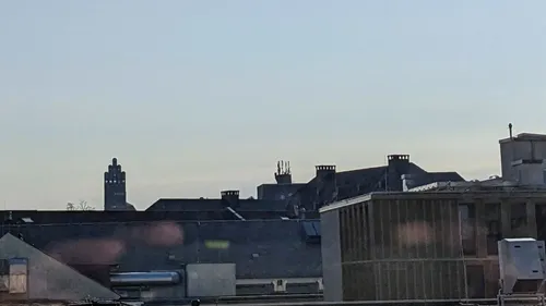 Morgenstimmung in Darmstadt mit Hochzeitsturm