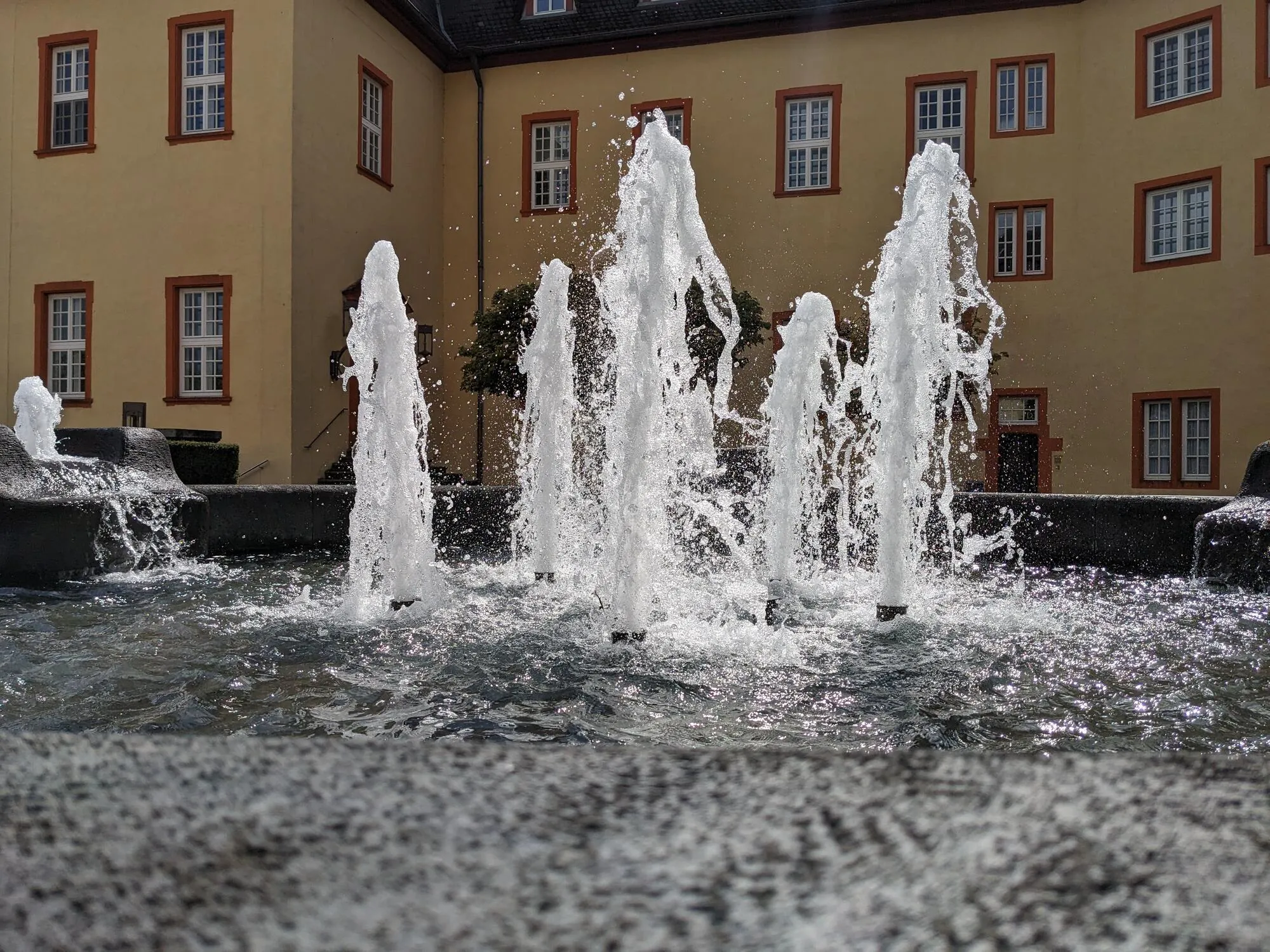 Springbrunnen im Schloss Hachenburg