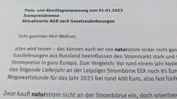 Strompreis-Erhöhung
